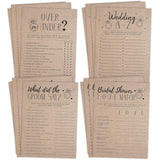 Bridal Shower Games For Wedding, Rustic Kraft, Word Match, What Did The Groom Say, Over And Under, Wedding Alphabet, 25 Games Each