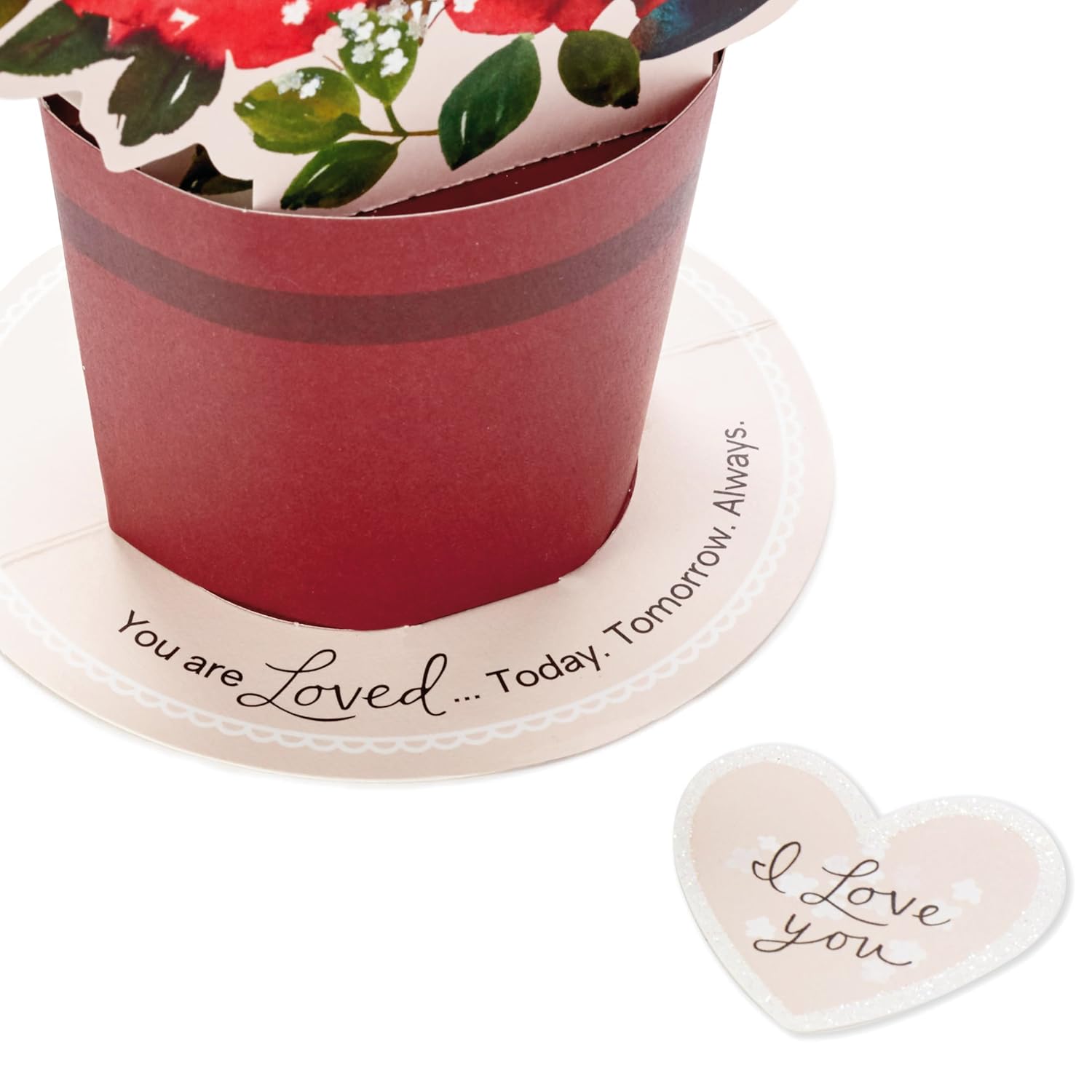 Hallmark Paper Wonder Pop Up Valentines Day Card, Displayable Bouquet (Today, Tomorrow, Always), 699VFE1171