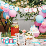 Measure The Baby Bump Baby Shower Game Set, 1 Standing Sign With 50 Guessing Cards, Boho Wild West Gender Reveal Party Decorations Supplies - C05