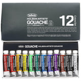 Holbein Artists Gouache Set of 12, 5ml tubes