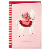 Hallmark Signature Valentine's Day Card (Llama Llove)