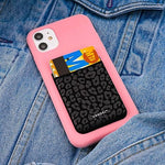 Stick-On Fabric Phone Wallet, Cute Card Holder for iPhone Case - Pocket Style