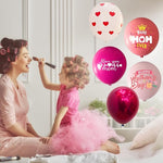 104Pc Mother's Day Balloon Arch Kit - Best Mom Ever Red Party Decorations