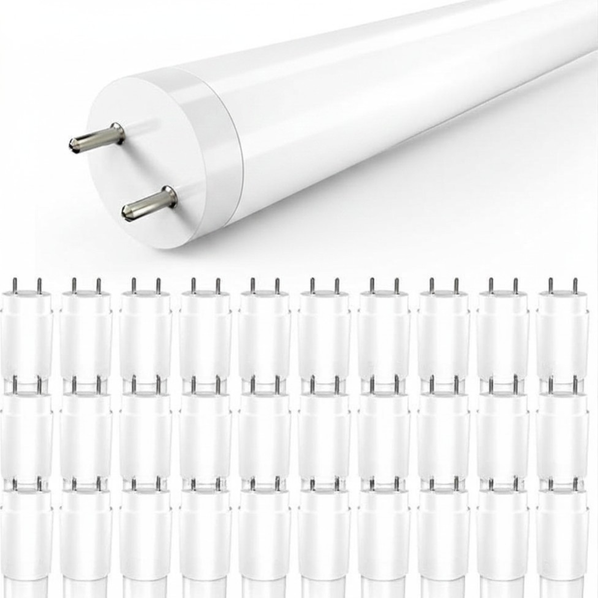30 Pack 4FT T8 LED Bulbs 20W 2400LM 5000K Daylight Hybrid Type A B Fluorescent Replacement
