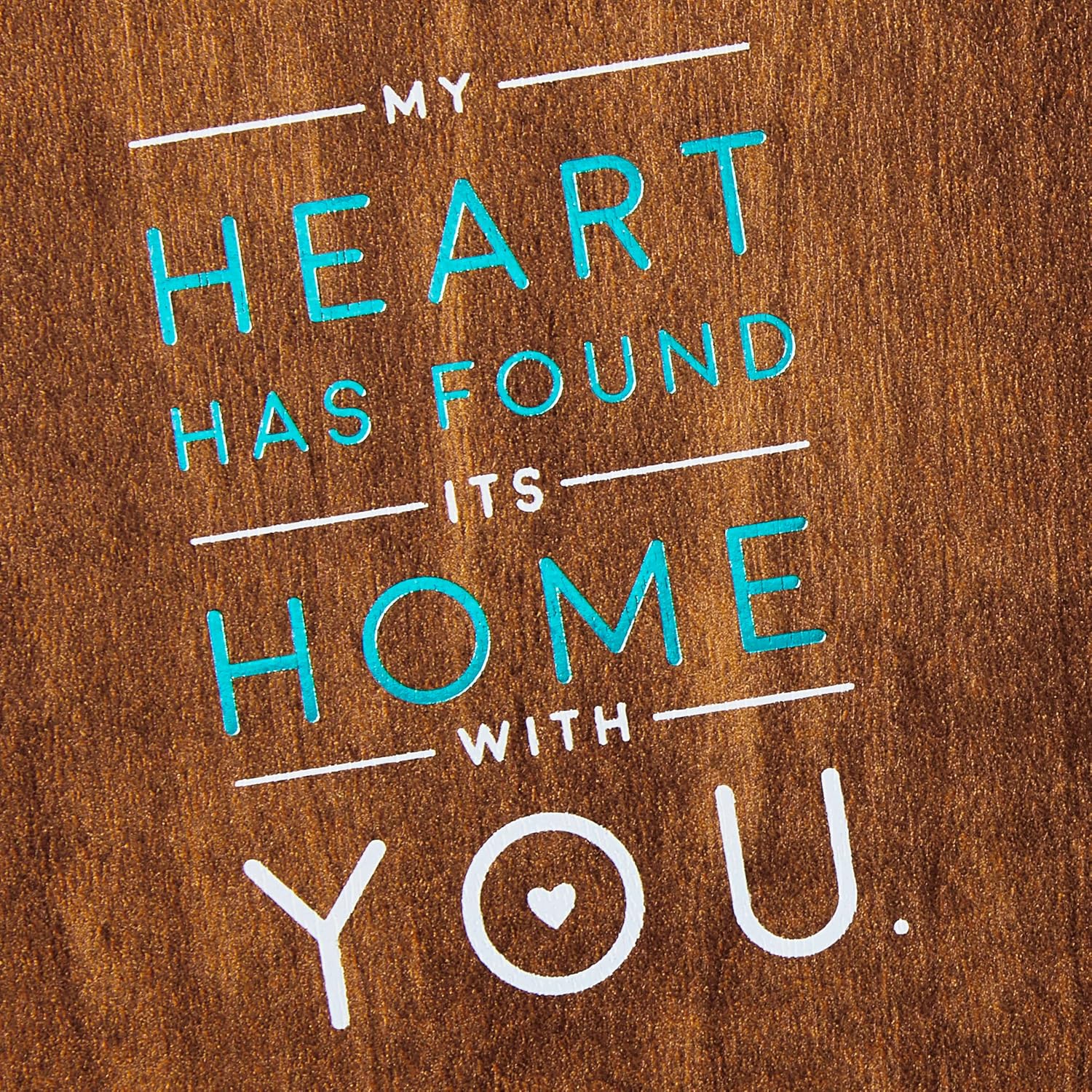 Hallmark Signature Wood Valentines Day Card for Husband, Wife, Boyfriend, Girlfriend (Love Our Life Together) Anniversary Card, Love Card
