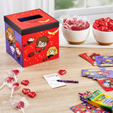 Hallmark Harry Potter Valentines Day Cards and Mailbox for Kids School Classroom Exchange (1 Box, 32 Valentine Cards, 35 Stickers, 1 Teacher Card)