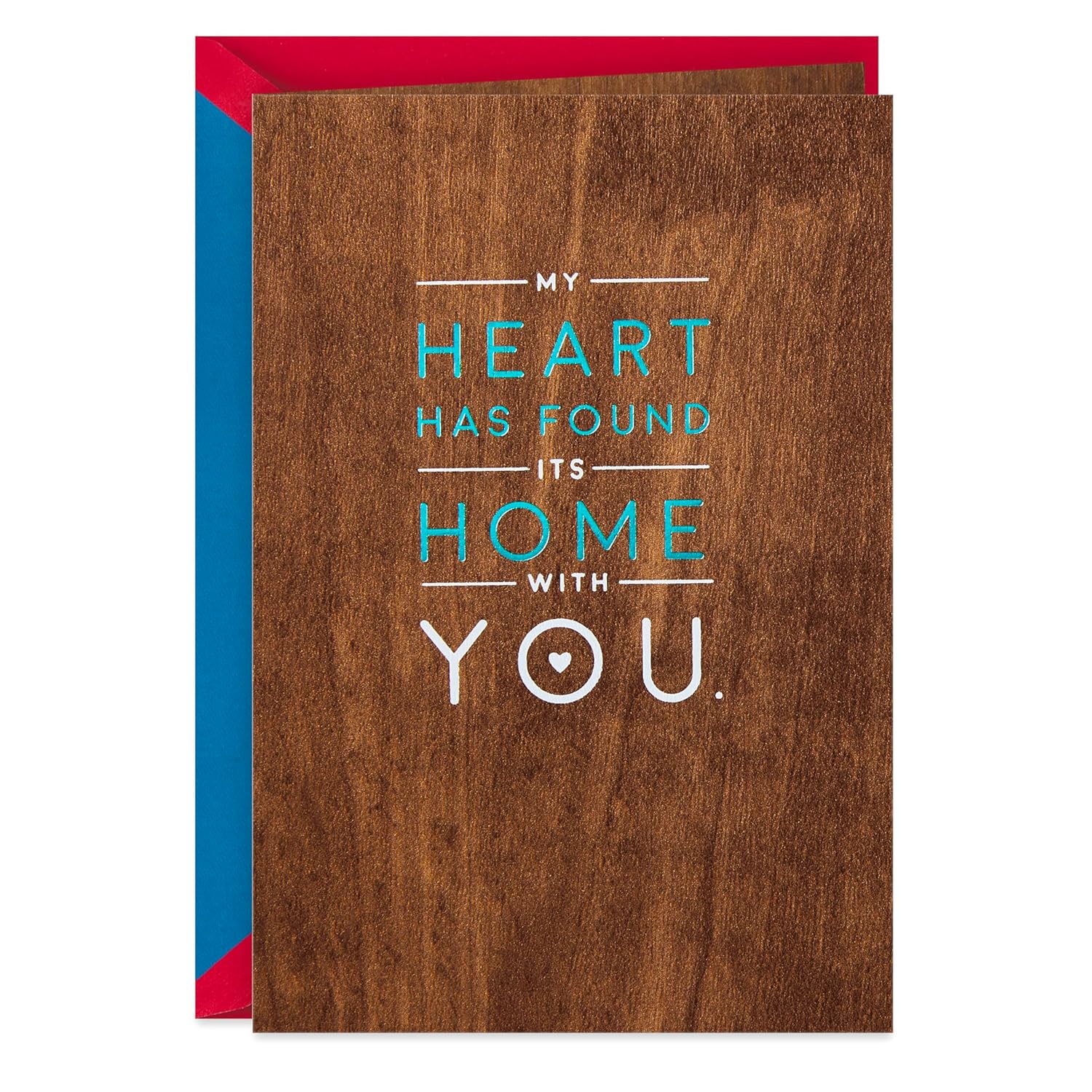 Hallmark Signature Wood Valentines Day Card for Husband, Wife, Boyfriend, Girlfriend (Love Our Life Together) Anniversary Card, Love Card