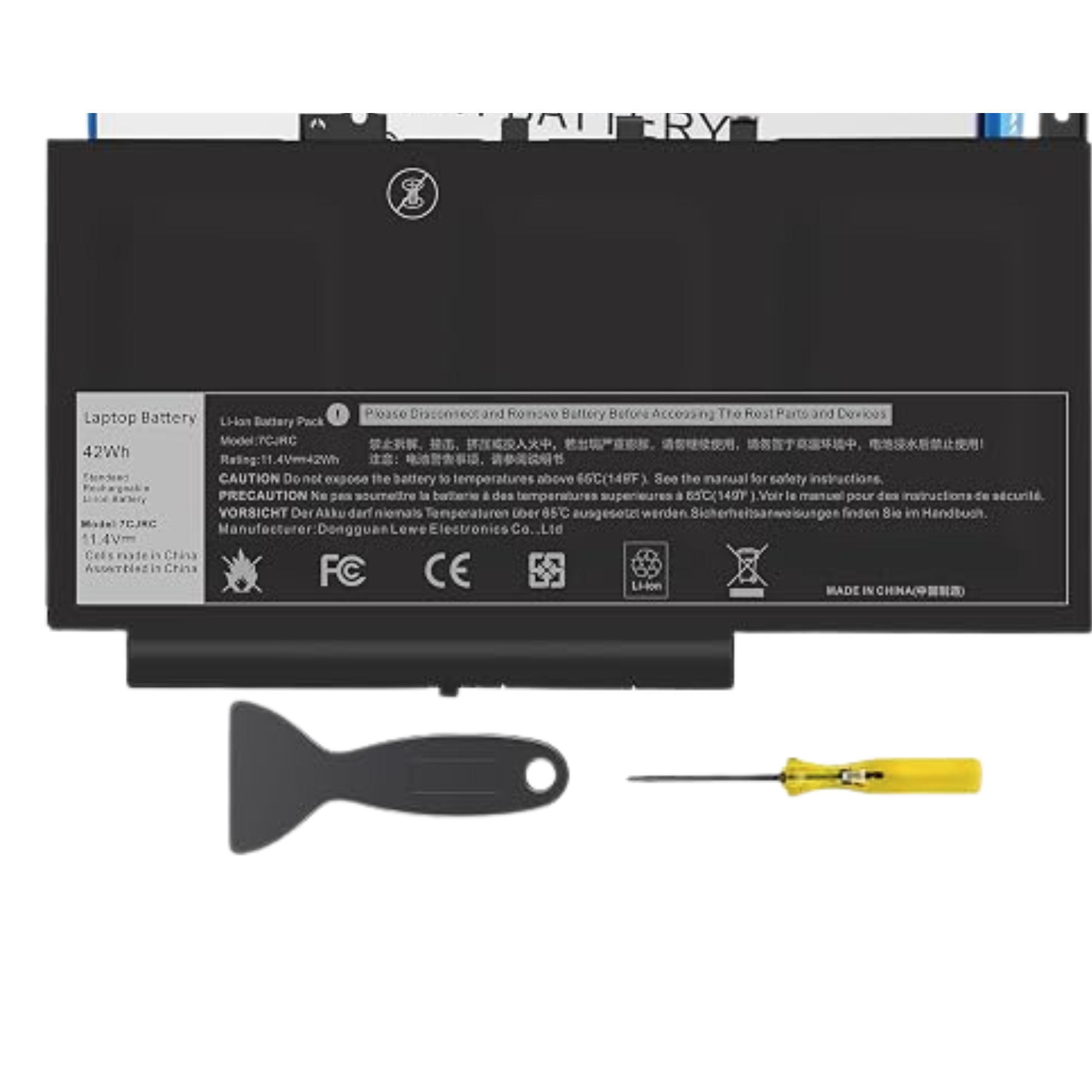7CJRC Laptop Battery Replacement for Dell Latitude 7470 7270 E7470 E7270 Series