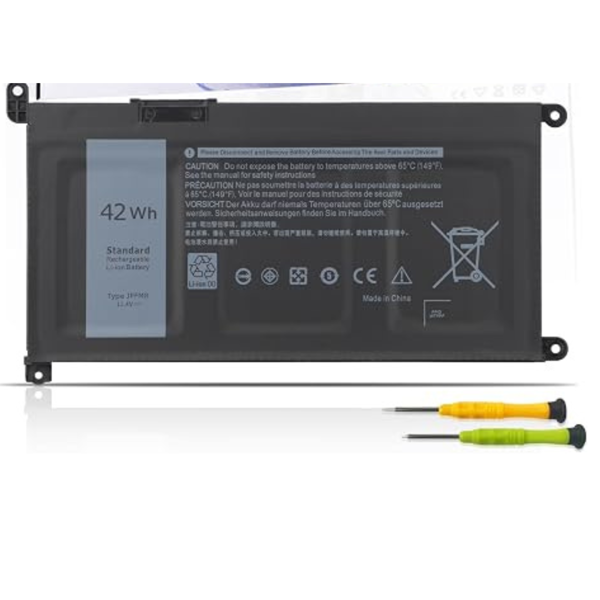 JPFMR Replacement Laptop Battery for Dell Chromebook and Inspiron Series