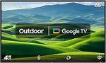 65" Outdoor Smart TV, 4K, Weatherproof, Anti-Glare, IP55, Google TV, Patio Series