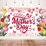 71x43" Happy Mother’s Day Banner - Large Party Backdrop Decor