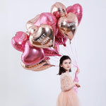 18-Piece Mother’s Day Foil Balloon Set – Rose Gold & Pink Party Decor