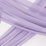 Lavender Purple Wedding Arch Draping 29" x 19FT Sheer Chiffon Curtain for Party