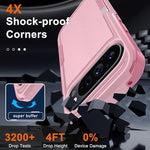 Heavy Duty Shockproof Case for Pixel 9/9 Pro with Lanyard, Screen Protector, Pink