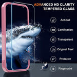 Heavy Duty Shockproof Case for Pixel 9/9 Pro with Lanyard, Screen Protector, Pink