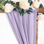 Lavender Purple Wedding Arch Draping 29" x 19FT Sheer Chiffon Curtain for Party