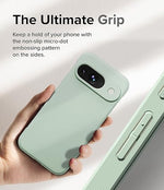 Mint Pixel 9/9 Pro case with anti-fingerprint, non-slip grip & precise cutouts.