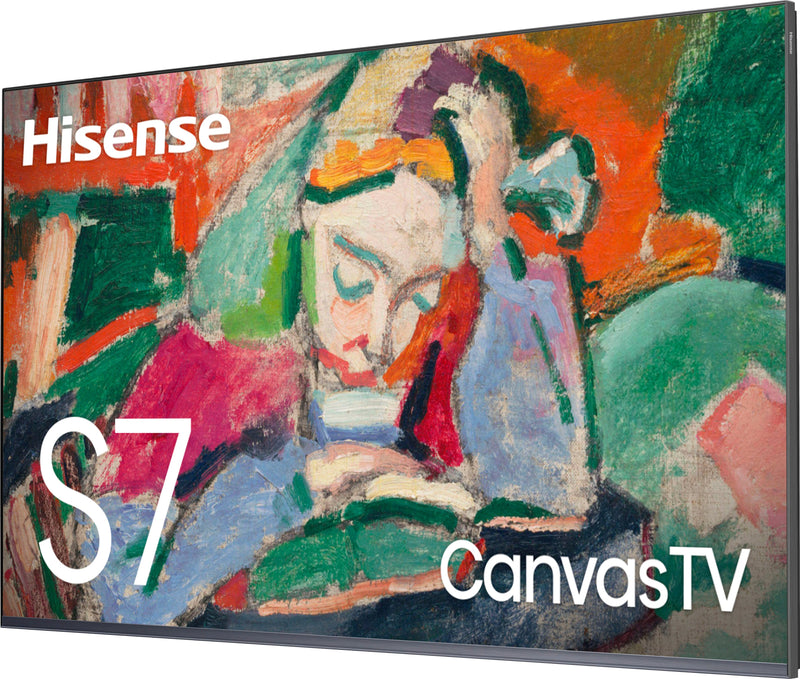 Hisense - 65" Class S7 Series CanvasTV 4K QLED TV with Hi-Matte Display and UltraSlim Wall Mount (2024)