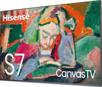 Hisense - 55" Class S7 Series CanvasTV 4K QLED TV with Hi-Matte Display and UltraSlim Wall Mount (2024)