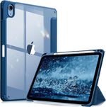 Hybrid Slim Case for iPad 11" (2025) & 10.9" (2022) - Shockproof, Clear Back, Pencil Holder