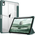 Hybrid Slim Case for iPad 11" (2025) & 10.9" (2022) - Shockproof, Clear Back, Pencil Holder