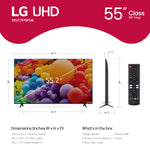 LG - 55” Class UT75 Series LED 4K UHD Smart webOS TV (2024)