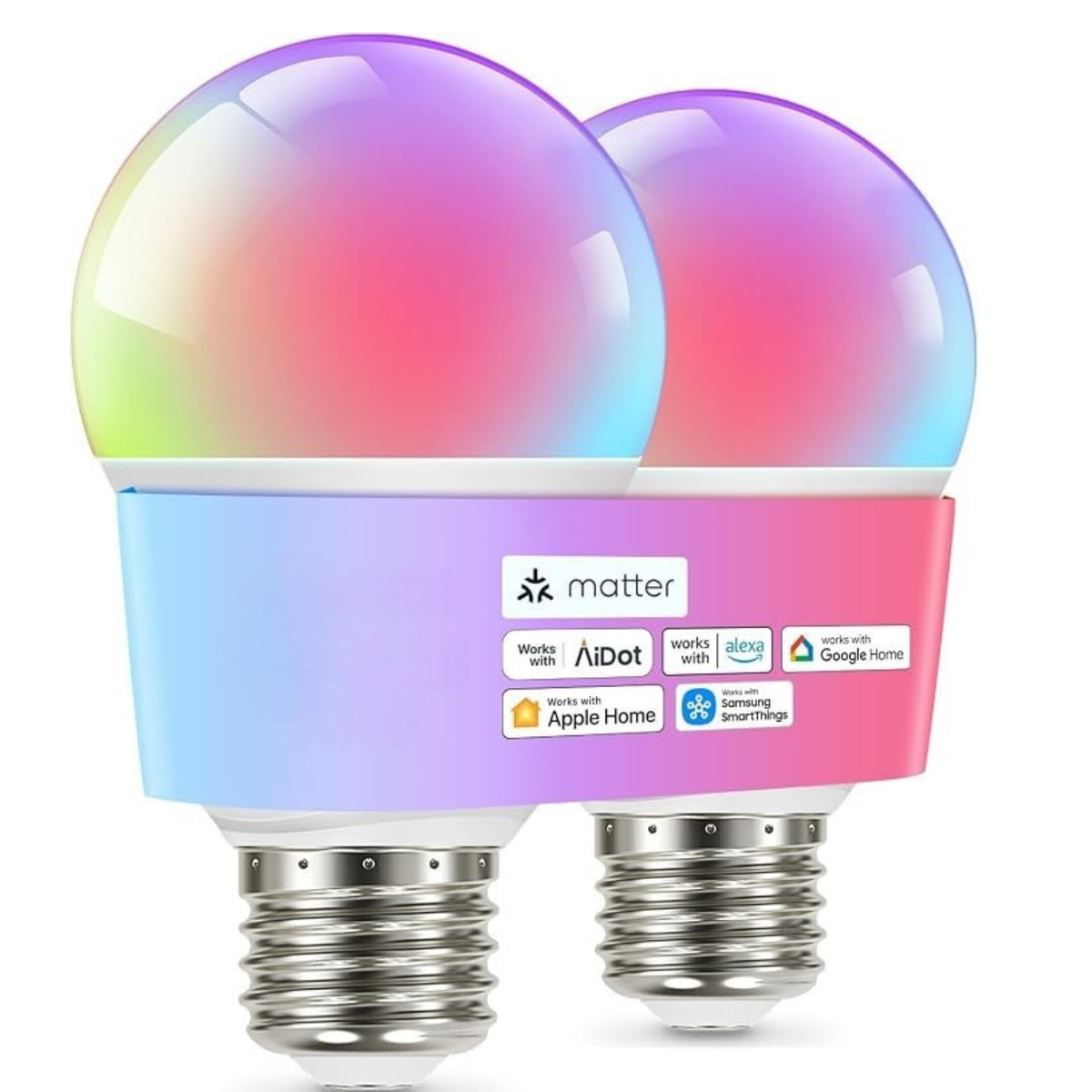 Smart LED Light Bulb A19 Compatible with Apple Home Alexa and Google