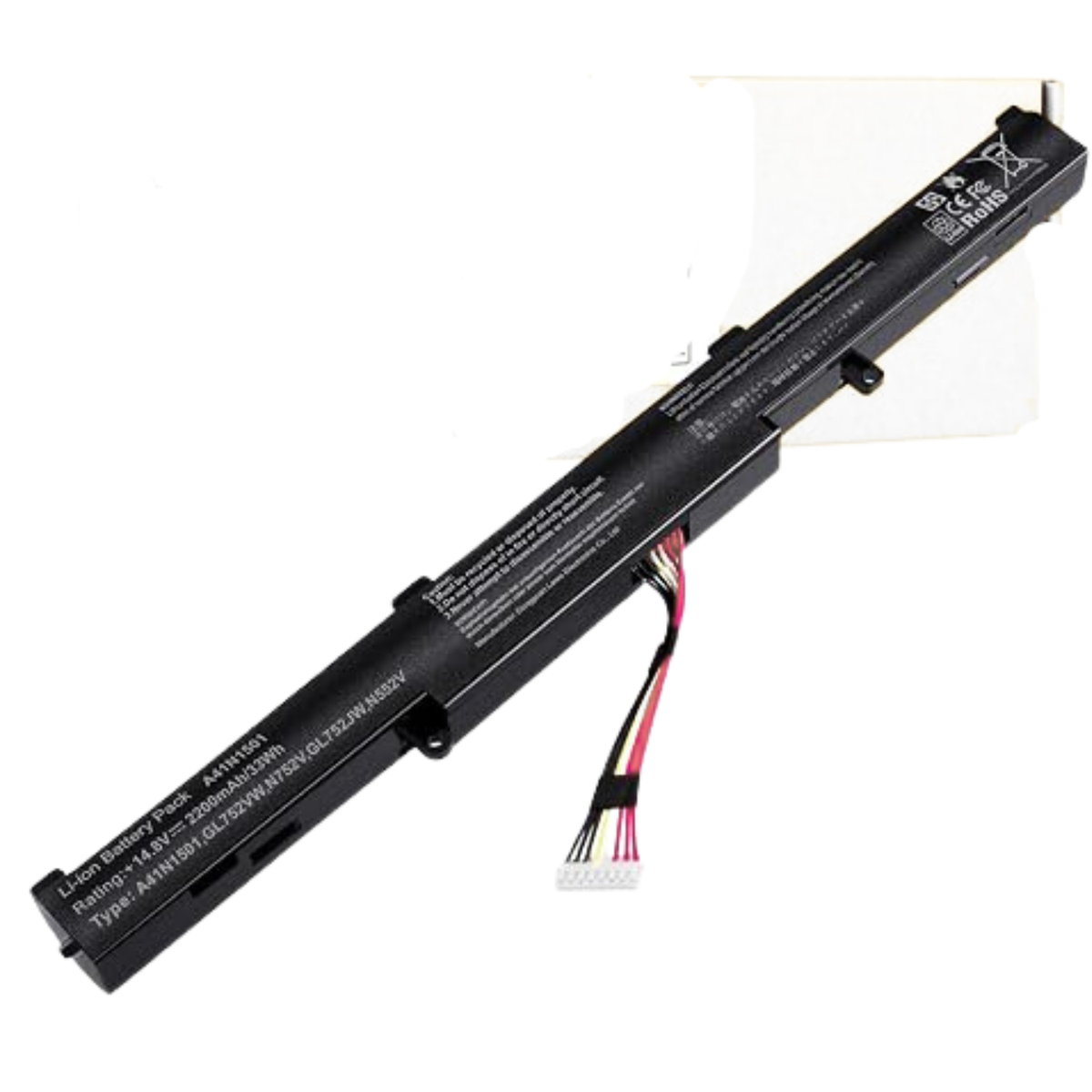 Replacement Laptop Battery for ASUS ROG GL752 GL752V GL752VW N552VX N752VX A41N1501