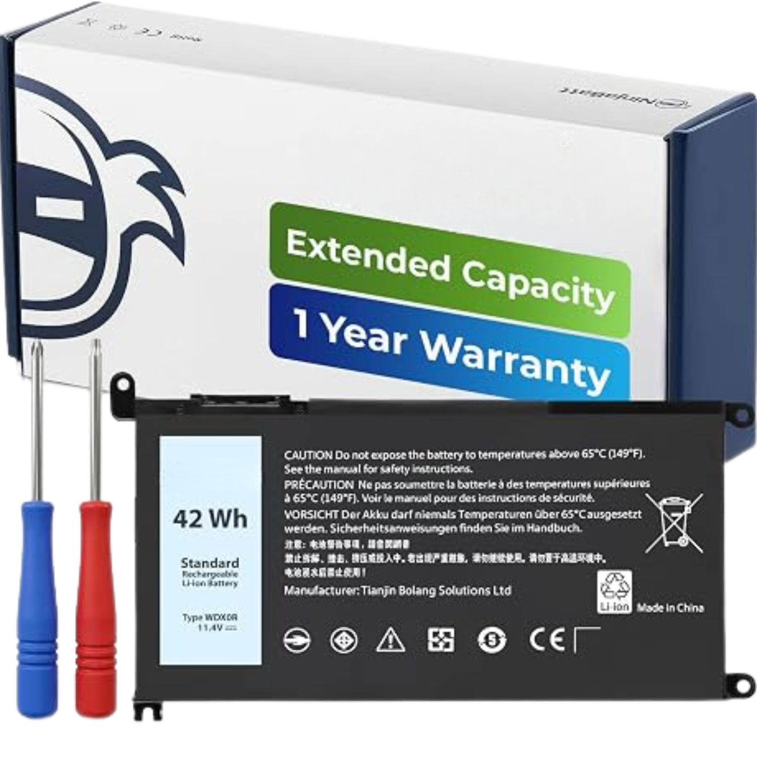 Dell Inspiron 15 WDX0R 42Wh Replacement Laptop Battery 5570 5579