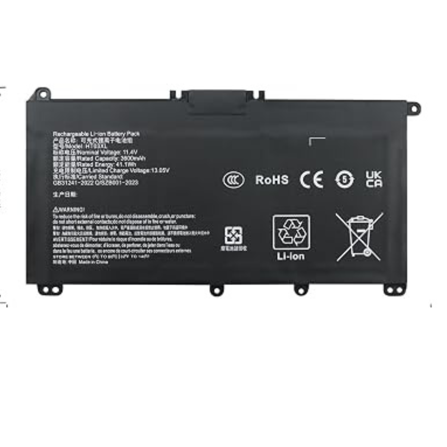 HP HT03XL 41.1Wh Laptop Battery Replacement for Pavilion 14 15 250 G7 TPN-Q207 L11119-855