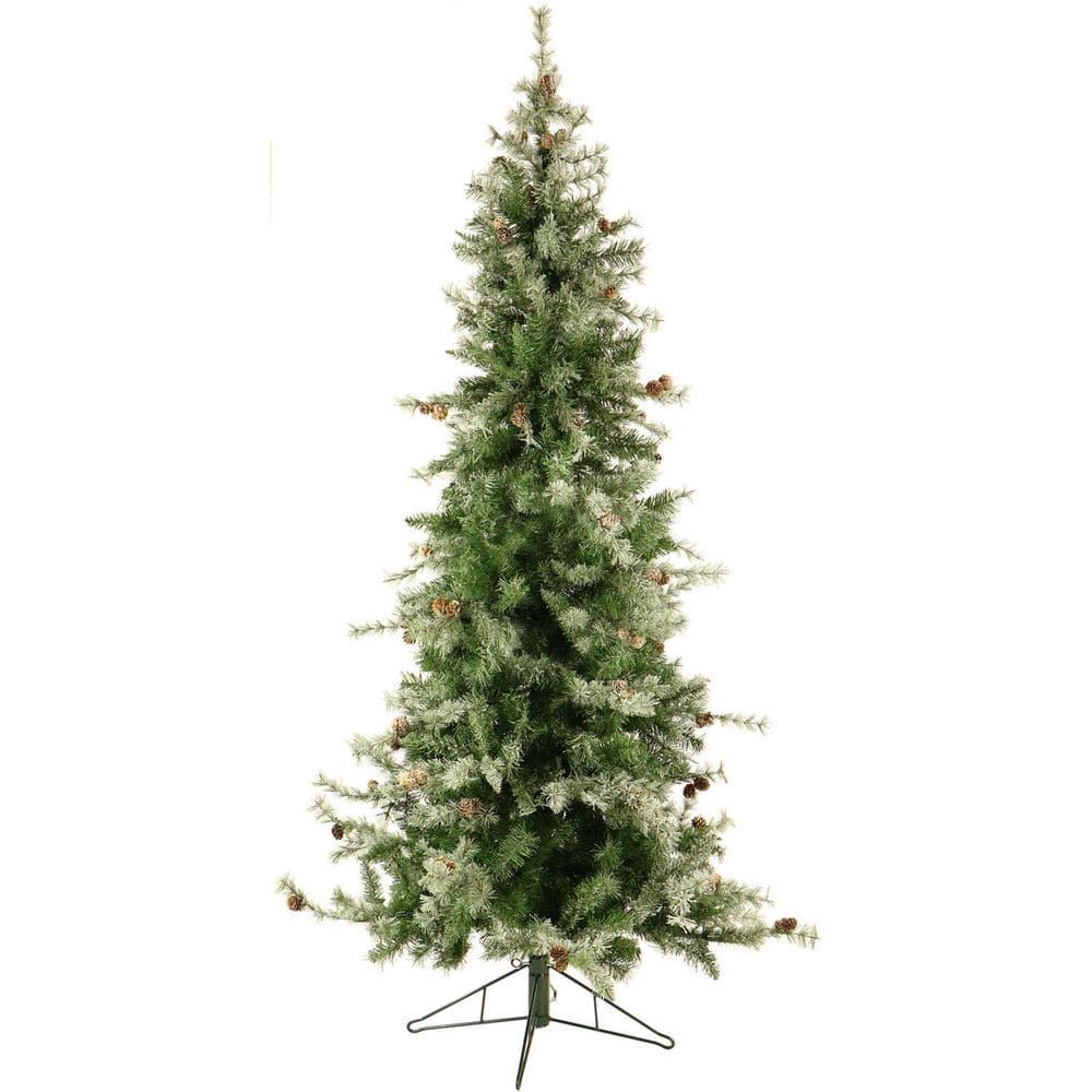 9-ft. Unlit Buffalo Fir Green Slim Artificial Artificial Christmas Tree