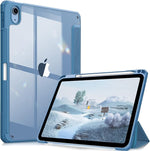 Hybrid Slim Case for iPad 11" (2025) & 10.9" (2022) - Shockproof, Clear Back, Pencil Holder