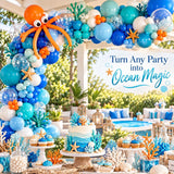 304 Piece Under The Sea Ocean Balloon Arch Kit for Theme Party Decorations