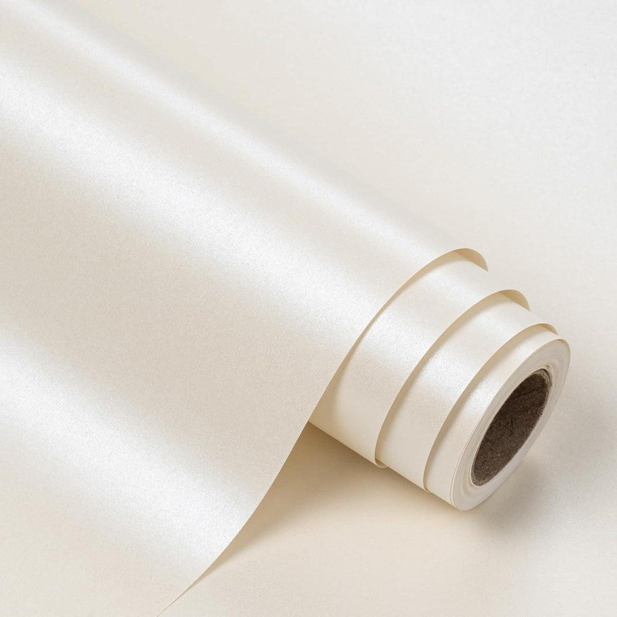 Cream Pearl Glossy Wrapping Paper 17"x32.8' – Elegant Wrap for Any Occasion