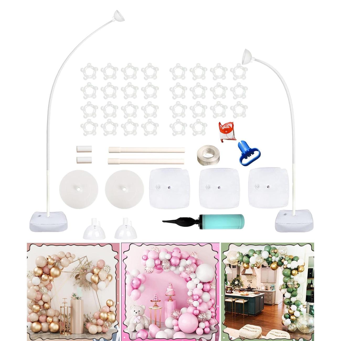 8FT & 6FT Half Arch Stand Kit – Durable Balloon Frame for Party Decorations