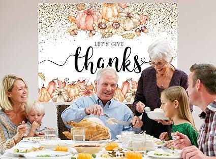 7x5FT Fall Thanksgiving Backdrop Festival Party Banner Autumn Decor