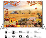 7x5ft Thanksgiving Photography Backdrop Pumpkin Decoration Fall Party Banner Background