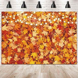 7x5ft Fall Autumn Photo Backdrop Maple Leaf Pumpkin Thanksgiving Harvest Forest Party Banner