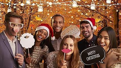 7x5ft Fall Thanksgiving Photo Backdrop with Wooden Fence Pumpkin Haystack