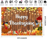 7x5ft Happy Thanksgiving Photo Backdrop for Fall Photoshoot and Party