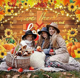 7x5ft Christian Thanksgiving Backdrop with "Give Thanks to The Lord" Theme