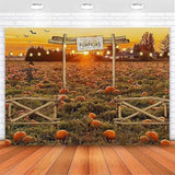 7x5ft Fall Pumpkin Patch Backdrop for Thanksgiving Halloween and Newborn Photos