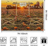 7x5ft Fall Pumpkin Patch Backdrop for Thanksgiving Halloween and Newborn Photos