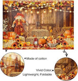 Fall Photo Backdrop 7x5FT Autumn Pumpkin Barn Maple Leaves Harvest Party Decor