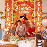 Thanksgiving Door Banner: 'Gobble Till You Wobble' Polyester Backdrop