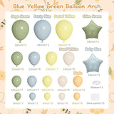 Sage Green & Dusty Blue Balloon Garland Kit: Baby Shower Decor