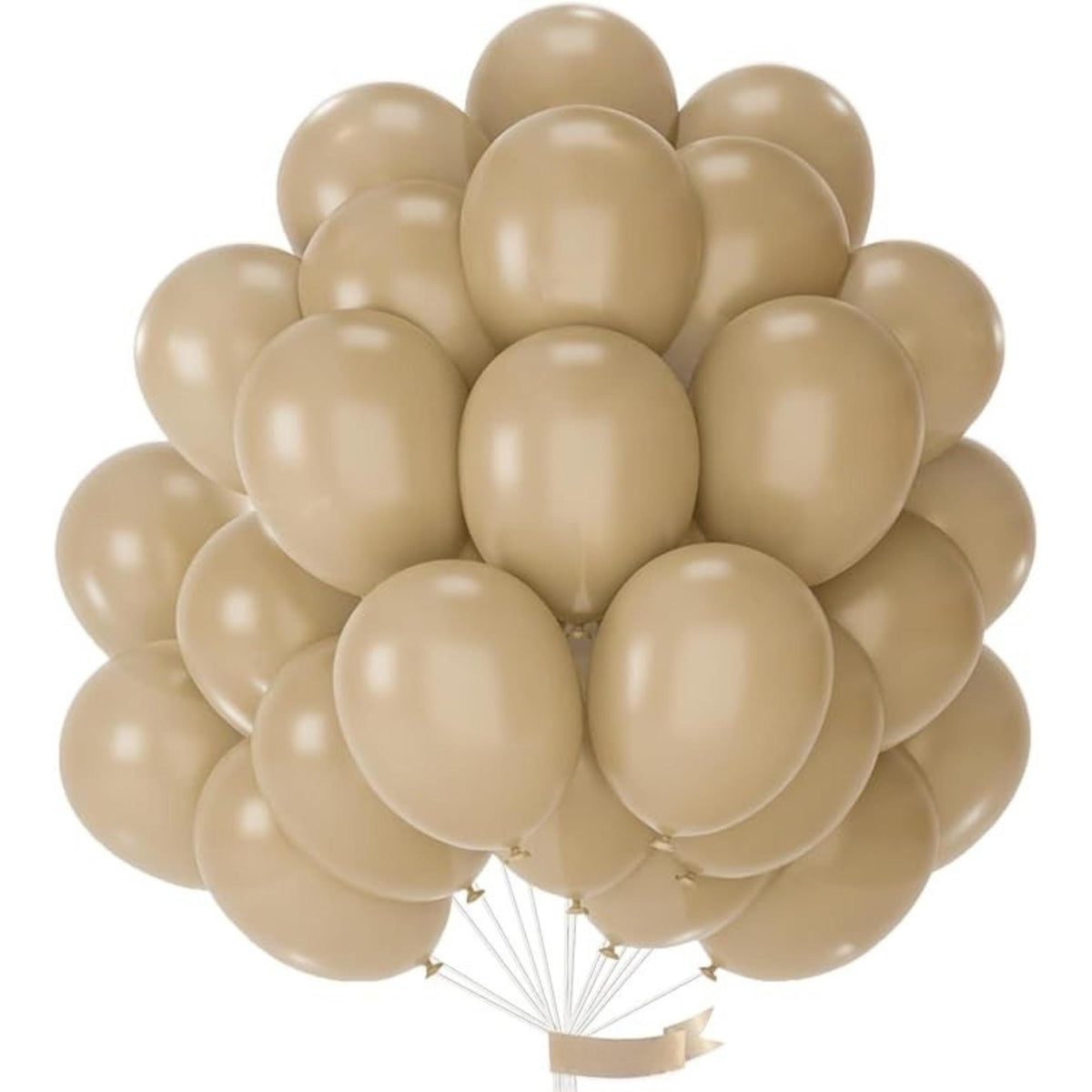 Light Brown Balloons 50pcs 12inch Tan Beige Cream for Baby Shower Wedding Party