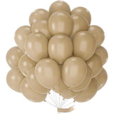 Light Brown Balloons 50pcs 12inch Tan Beige Cream for Baby Shower Wedding Party