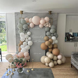 Dusty Green Neutral Balloon Garland Kit Sage Nude Cream Blush for Baby Shower Party