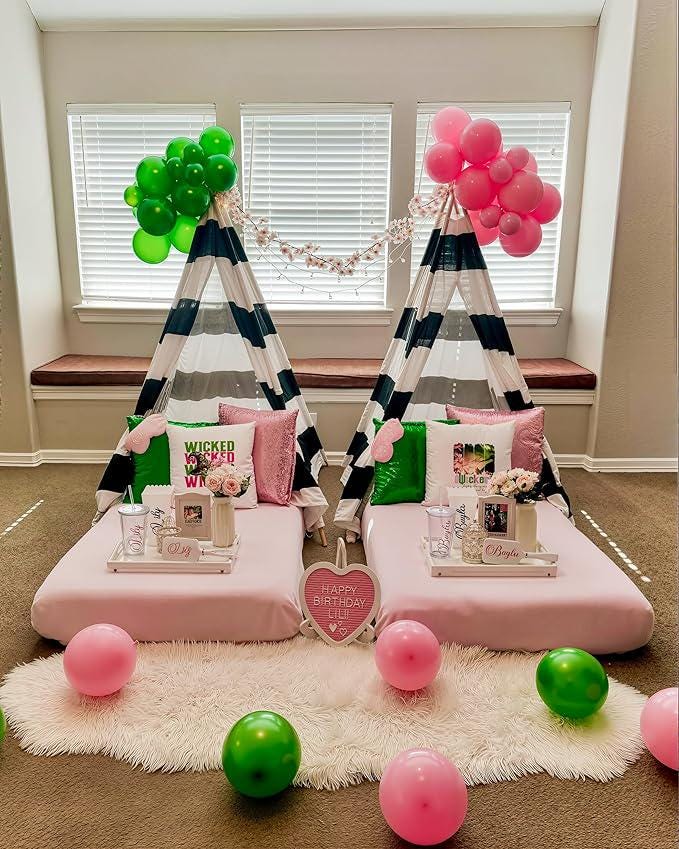 Pink and Green Balloons 50pcs 12inch Pastel White Gold for Baby Shower Wedding Party